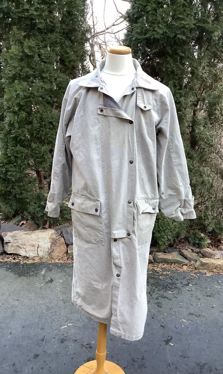 Australian Outback Collection Cotton Lined Snap Brown DUSTER L/L COAT Men's  Sz:M