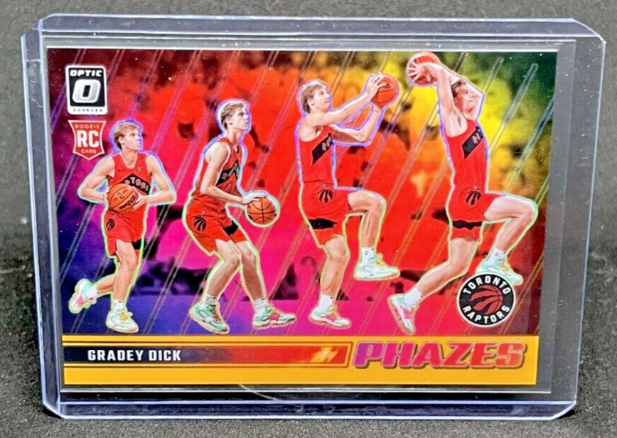 2023-24 Panini Donruss Optic Gradey Dick Phazes Gold Prizm RC #04/10 Raptors