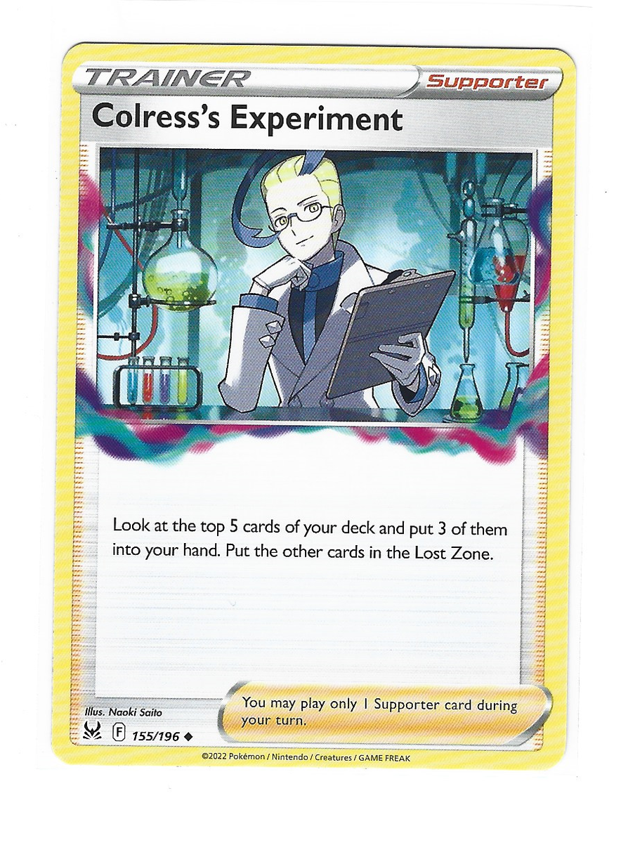 2022 Pokemon Card Lost Origin Colress's Experiment 155/196 | eBay