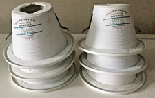 6-Pack Patriot Lighting  Recessed Can Light Baffle Trim White