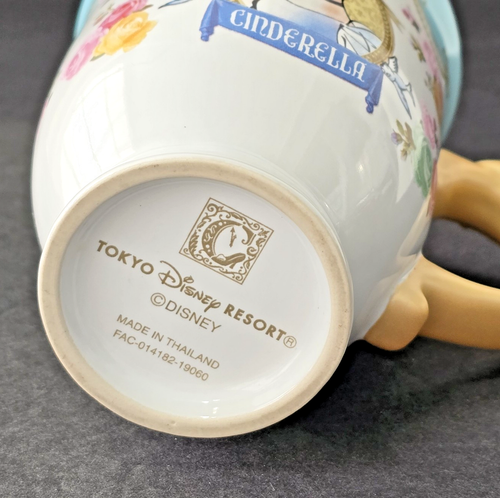 RARE Disney Tokyo Resort Cinderella Mug 2021 Gold Handle - Stunning Find! - Picture 6 of 7