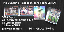 Minnesota Twins 2024 Topps 36 Card Team Set Series 1-2, Updates _ SET (A)