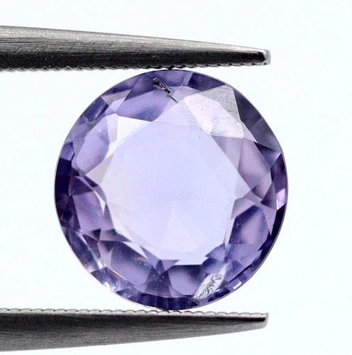 7 MM Loose Round Cut Natural Purple Sapphire No Heat Gemstone Certified 1.46 Ct