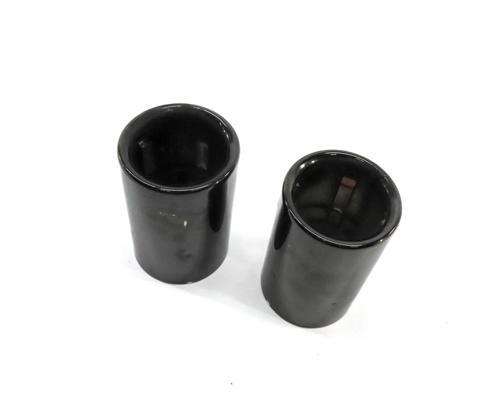 17-21 BMW 230i (F22) 2.0L LEFT & RIGHT EXHUAST MUFFLER TIP SET 2 (BLACK CHROME) - Image 2 of 4