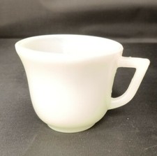 Hazel Atlas Platonite "Little Hostess" Green Glass Childs Tea Cup