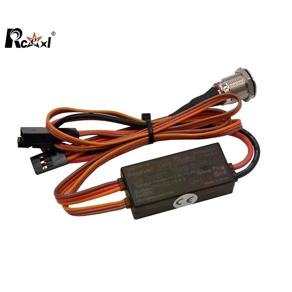 RCEXL Ver 2.1 Universal On Board Glow System Methanol Engine Ignition with LED - Image 2 of 4
