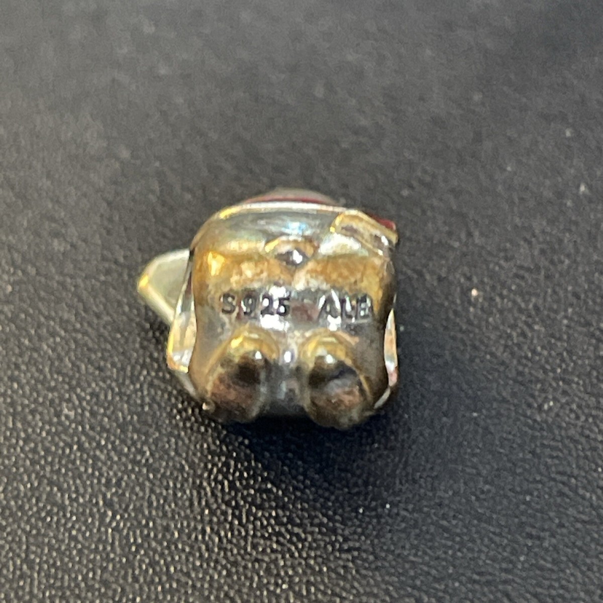 Authentic Pandora Silver Santa Stop here Christmas Bear Authentic Pandora Silver Santa Stop here Christmas Bear
