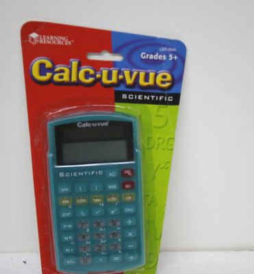 Learning Resources Scientific Calculator Calc U Vue LER0044 Large 10 digit displ