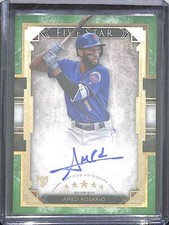 2018 Topps Five Star Rookie Green Autograph #FSA-AR Amed Rosario No 2 of 15