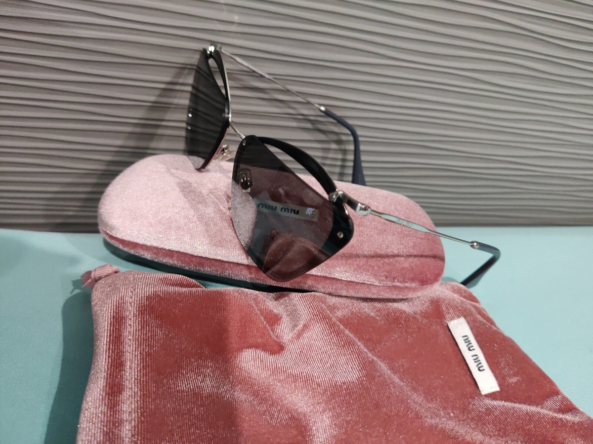 MIU MIU NOIR Cut Out 54T Black Silver Gradient Sunglasses  display picture 1