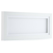 White 3D 1" Cube Range Deep Box Shadow Frames Memory Box Display Panoramic