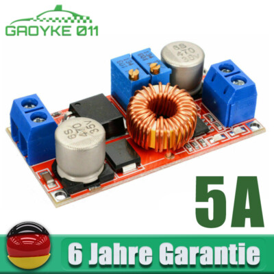 5A 5V 12V 24V DC-DC Step Down Spannungsregler Einstellbar Abwärtswandler Buck DE