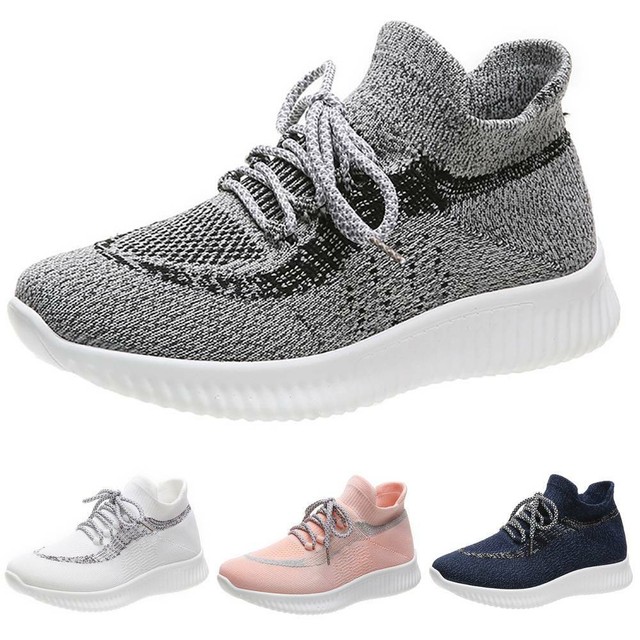 black mesh trainers ladies