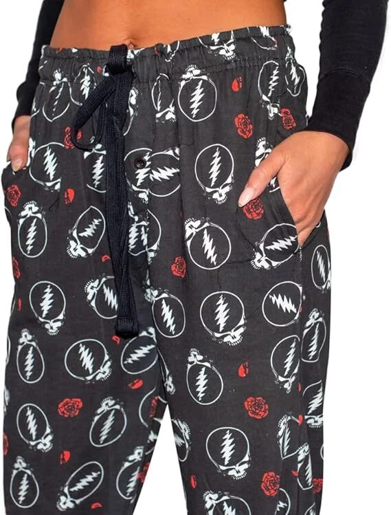 Pantalones de salón unisex para adultos Grateful Dead Steal Your Face con logotipo Foto 4 de 4