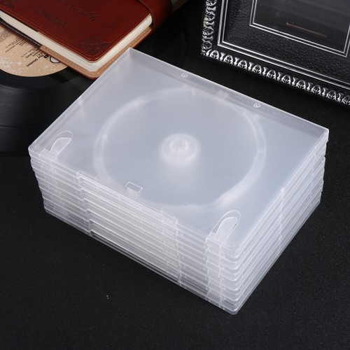6PCS CD Storage Box Transparent DVD Case CD Package Portable for Home Cinema - - Afbeelding 5 van 12