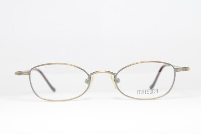 MATSUDA 10135 AG 46-20 Original Vintage Eyeglasses Frame Rare Unique Small Lens
