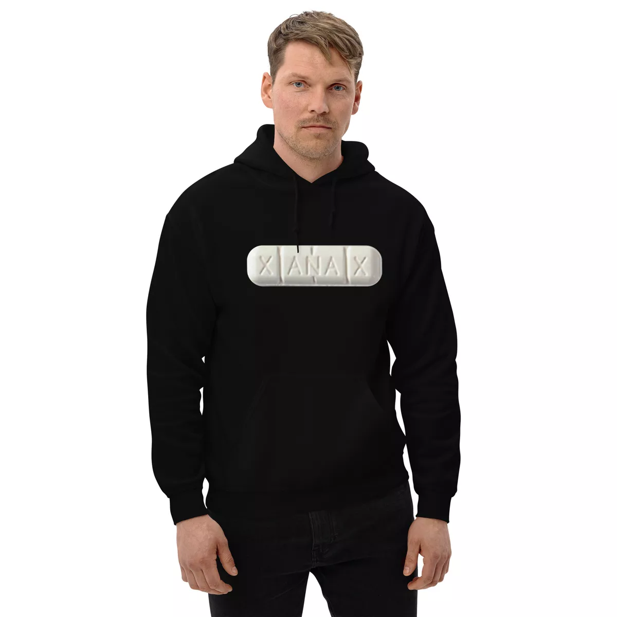 Xanax hoodie vans best sale logo