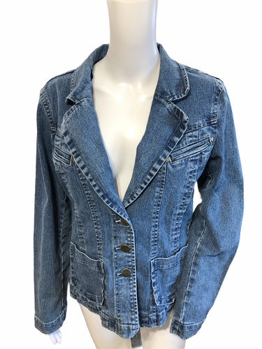 Bill Blass Jean Jacket Medium Womens 