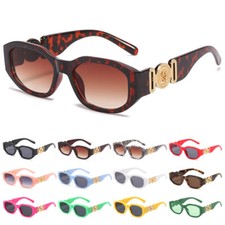 Rectangle Sunglasses Women Trendy Irregular Frame Retro Design Small Sunglasses