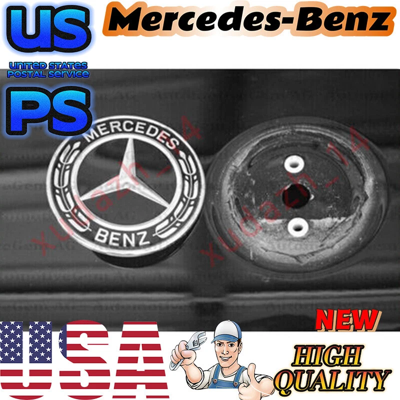 Mercedes-Benz черный капот эмблема лавровый венок плоский логотип GLC GLE GLS GL G ML GLK - Изображение 3 из 4