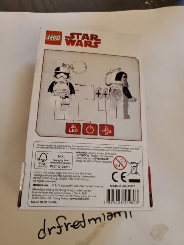 Lego Star Wars The Last Jedi First Order Stormtrooper Executioner LED Key Light - Picture 3 of 3