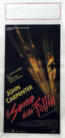 Locandina originale film Il seme della follia (1994) - Regia di John Carpenter