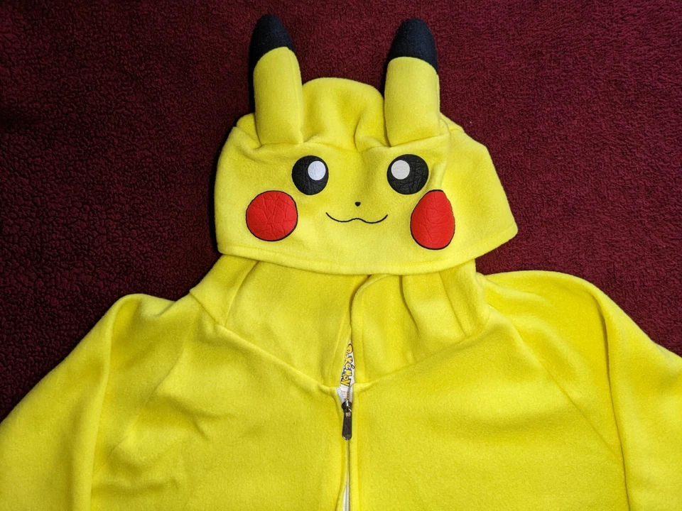 Oficial Pokemon Pikachu Capucha Adulto Una Pieza Body Disfraz Juegos con disfraces Foto 2 de 4