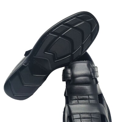 Stacy Adams Bayden Fisherman Sandals Mens 11 Black Faux  display picture 3