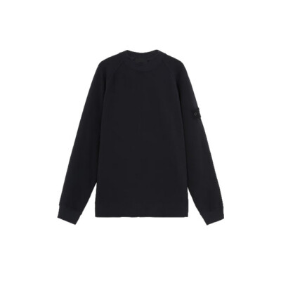 Stone Island fleece ghost sweatshirt (629F7) Navy UK