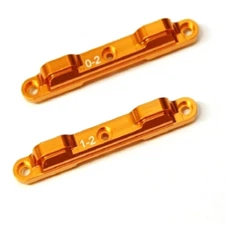 NEW STRC Alum Rear Toe-in Suspension Blocks (1 & 0 Deg.) Orange : DR10