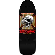 Powell Peralta BONES BRIGADE Tony Hawk CHICKEN SKULL Skateboard BLACK/GOLD FOIL