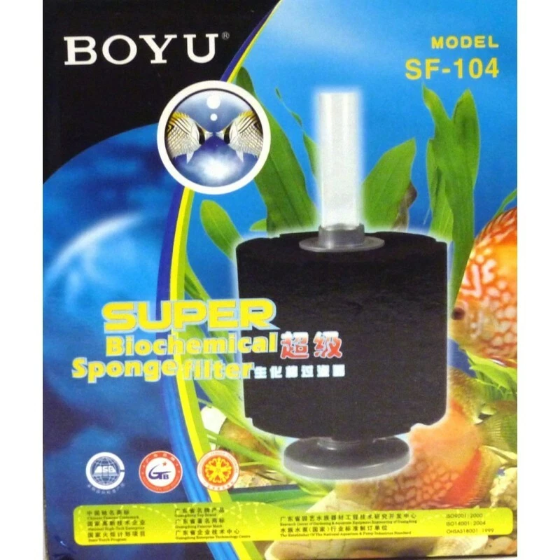 FILTRO DE ESPONJA BOYU SF-104 AGUA AIRE ACUARIOS CRIA CUARENTENA GAMBARIO - Imagen 1 de 1