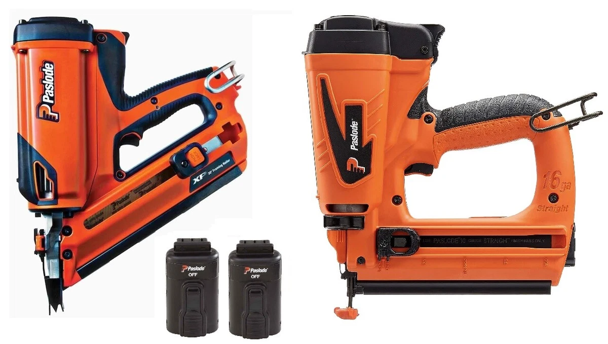 NEW PASLODE CORDLESS LI ION FRAMER STRAIGHT FINISH NAILER KIT 2