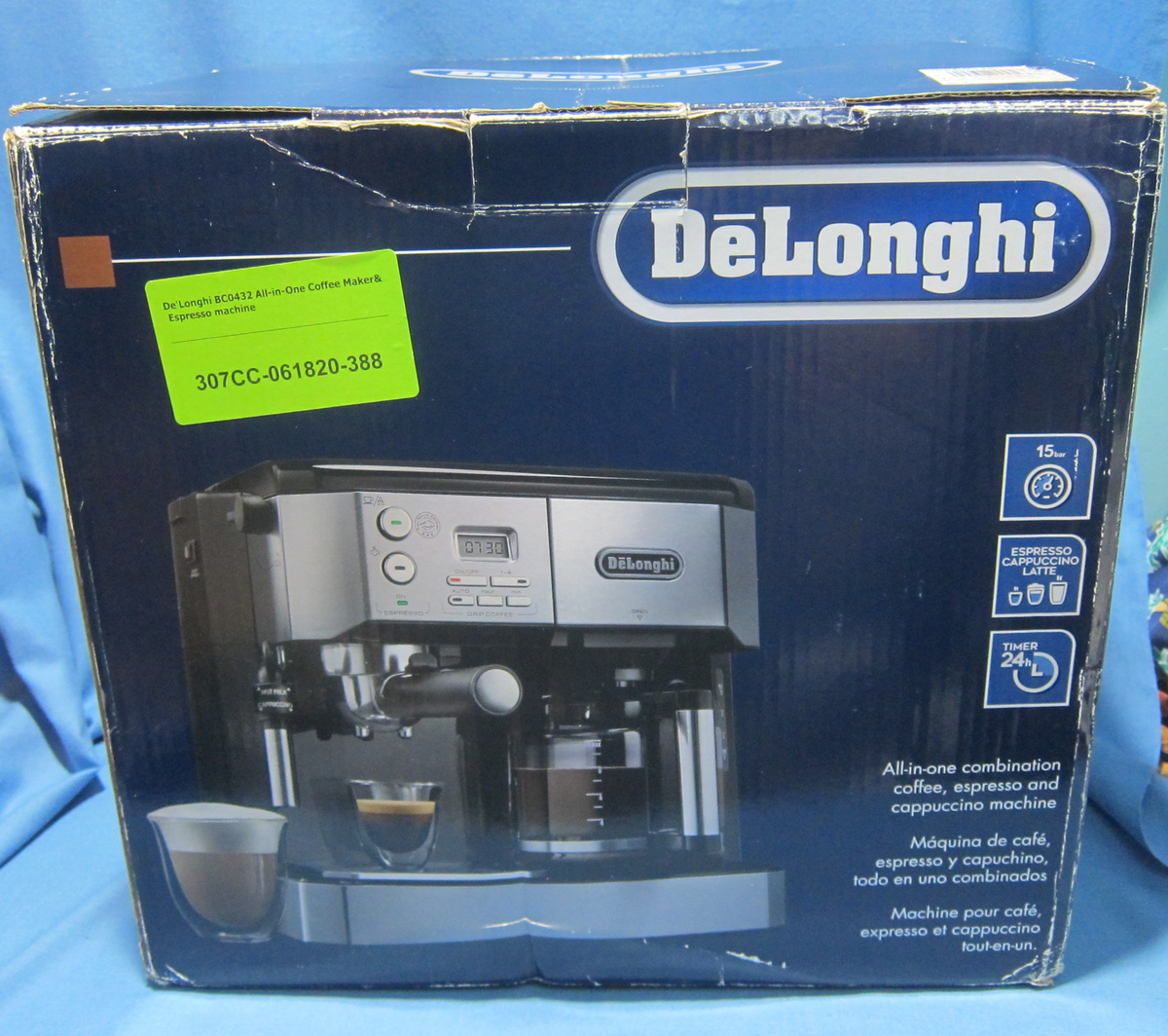 De'Longhi All in One Coffee Espresso Cappuccino Machine with