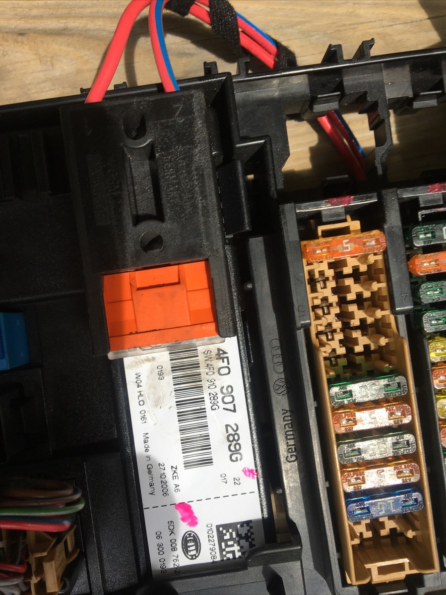 audi a6 c6 cigarette lighter fuse Audi A6 C6 4F 4F0907289G Fuse Box Sam Module Unit Genuine OE