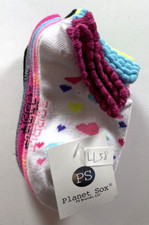 6 PAIRS GIRLS no show SOCKS SIZE 4-6 LL58