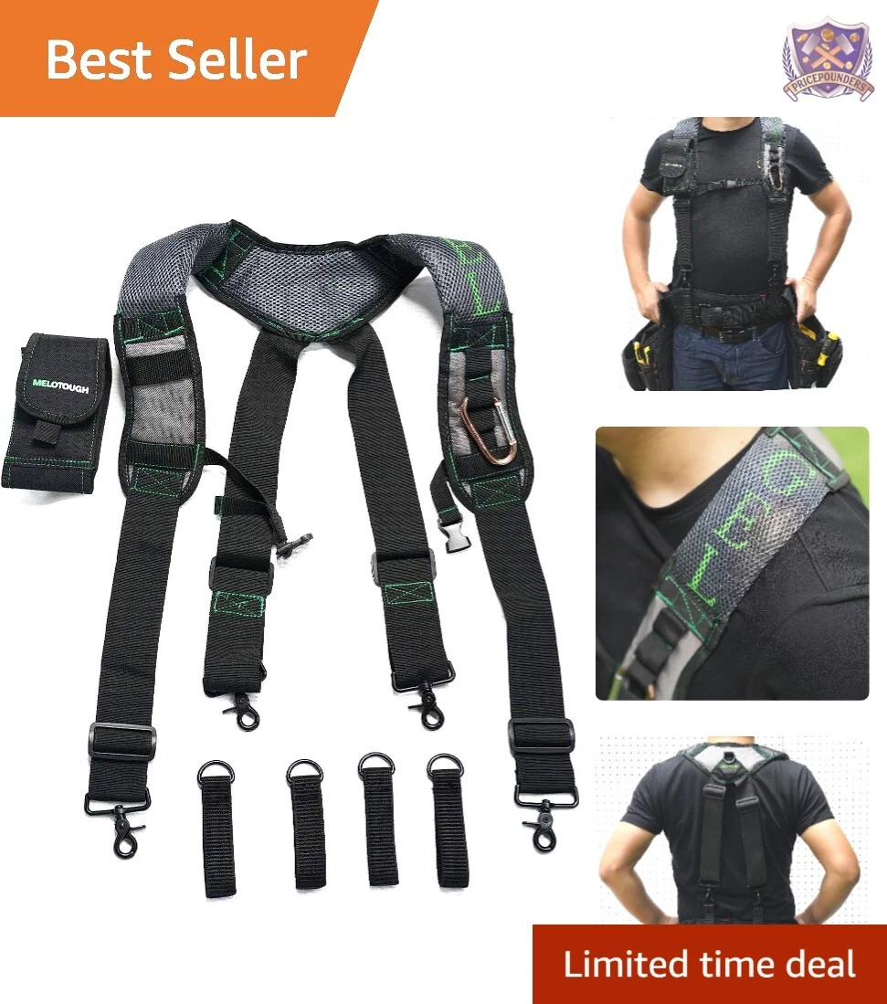 Tool Belt Suspenders with Shoulder Pads