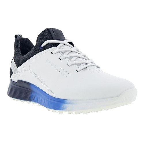 ECCO Tour Hybrid ゴルフシューズ EU 40 ECCO Womens Classic Tour Hybrid Spikeless Golf Shoes White Blue EU