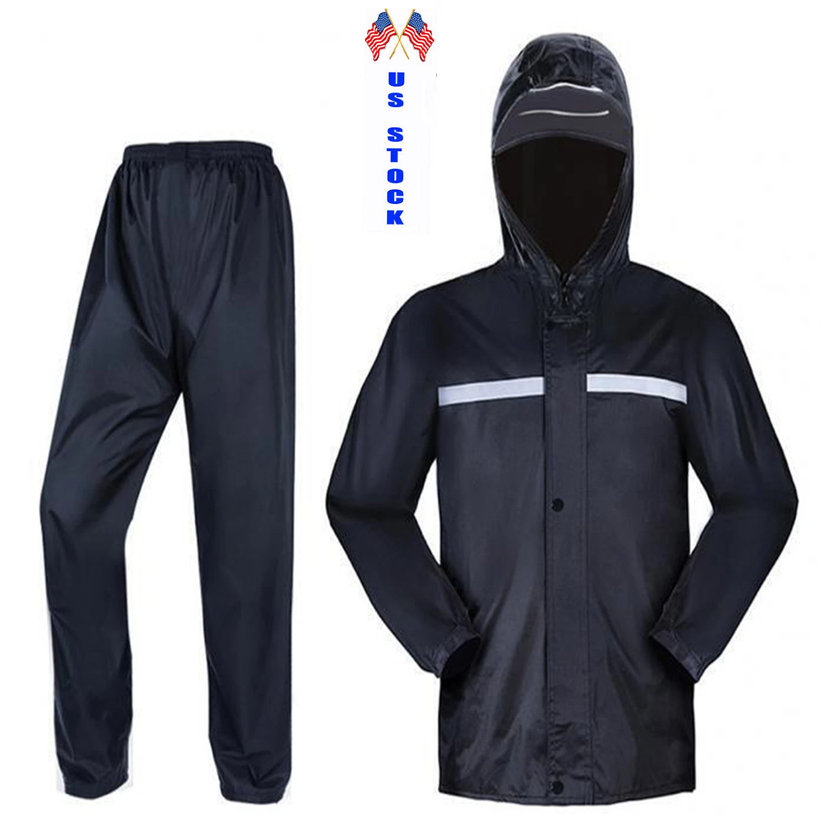 Adult Waterproof Raincoat Set Motorcycle Raincoat Set Waterproof Fishing Pants