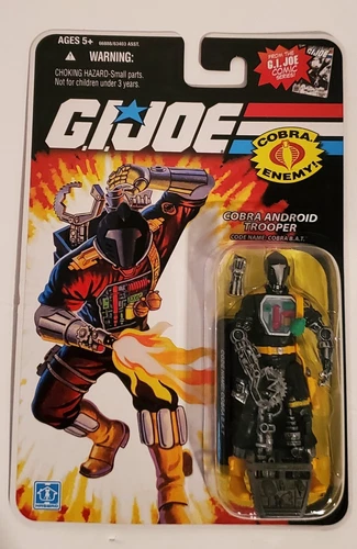 GI Joe 25th Cobra Android Trooper B.A.T. BAT Action Figure New Sealed Hasbro
