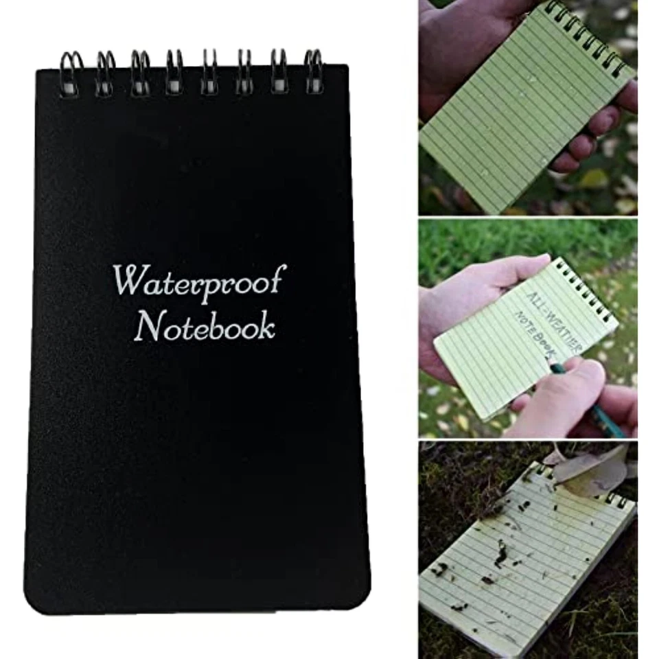  3pcs Waterproof Notebook, 3 x 5" Police Notepad, Write in the Rain Pocket Note - Image 2 of 4