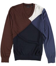 Perry Ellis Mens Color Block Knit Sweater