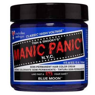 Manic Panic Classic Cream Semi-Permanent Vegan Hair Color, 118ml - BLUE MOON