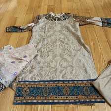 Womens Traditional Indian Pakistan Kurta Set with Dupatta 3 Piece
