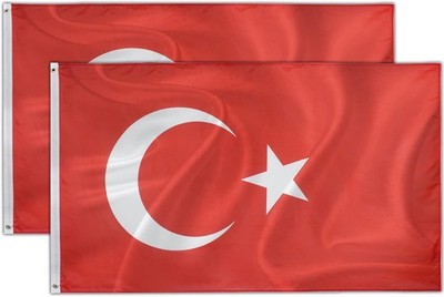 Türkei Flaggen Polyester 90x150cm wetterfest für Sport Veranstaltungen Top Qu...