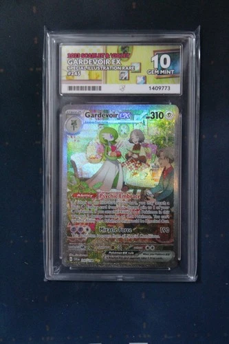 2023 POKEMON SCARLET & VIOLET SIR #245 GARDEVOIR EX ACE 10 - Perfect Subgrades
