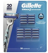 Gillette Mach3 Ricarica Cartuccia Avanzata, 20 Pezzi