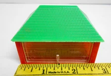 Vintage WYANDOTTE TOYS Plastic Garage w/ Hip Roof & Single Overhead Door