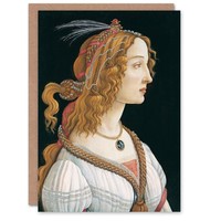 Sandro Botticelli Art Card Idealized Portrait Of A Lady