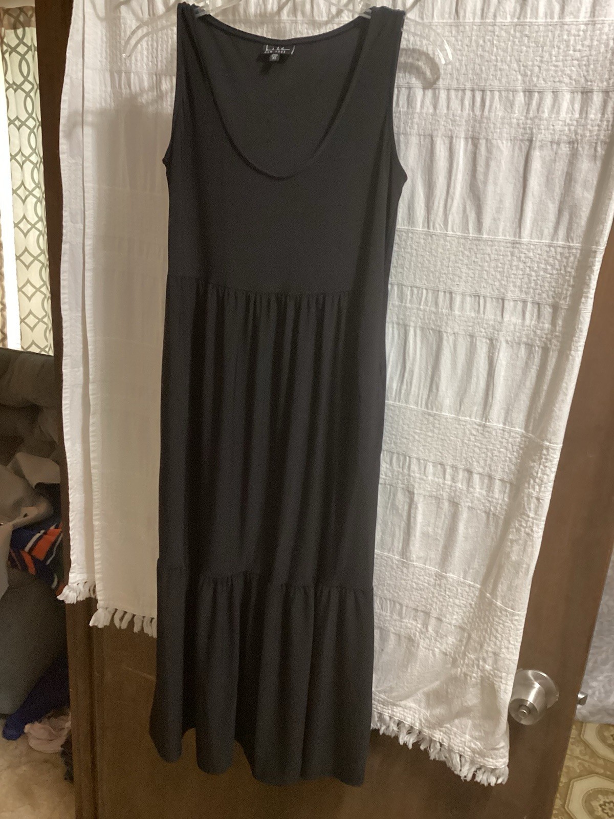 Nicole Miller New York Sleeveless Long Women’s Dress Black Size XS  Stretch